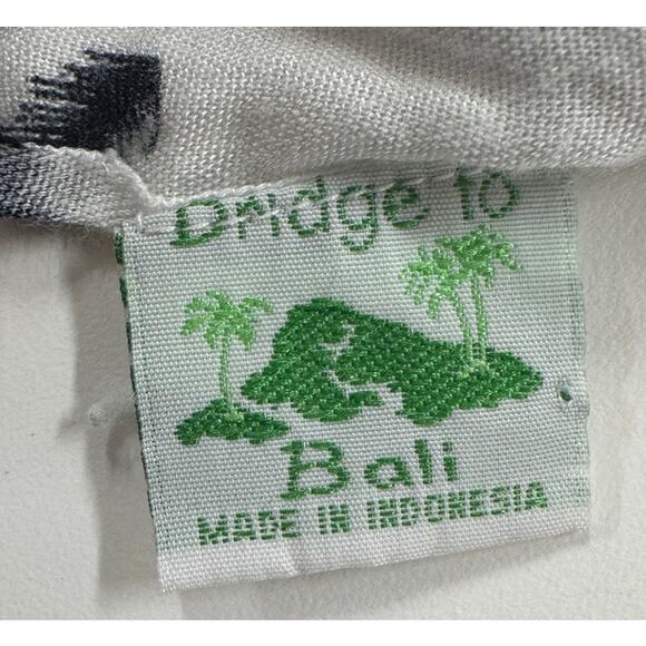 Bridge to Bali Made in Indonesia Zebra-Print Rayon Beach Cover-Up - Picture 5 of 7
